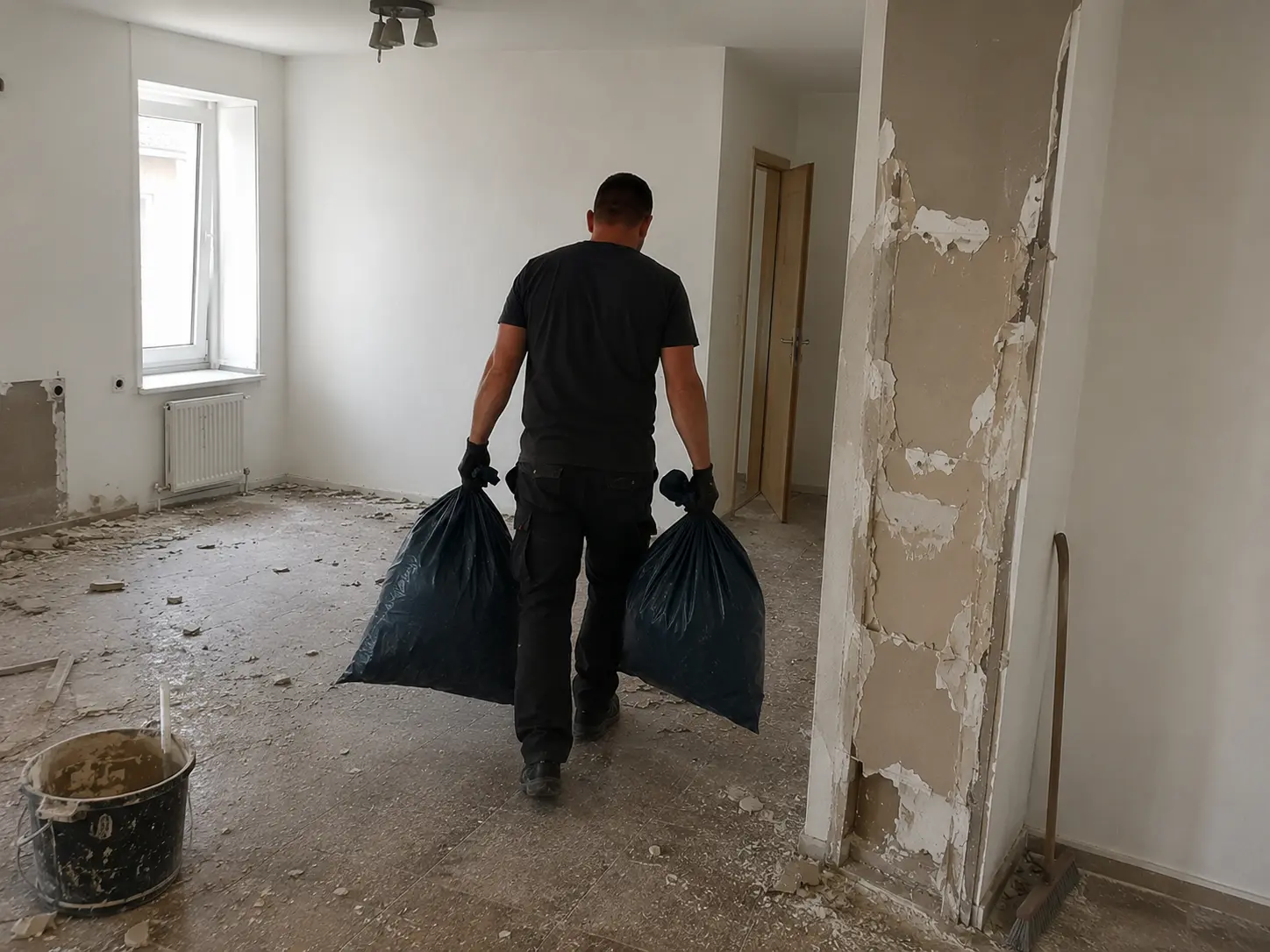 Schuttentsorgung nach Abrissarbeiten durch R&H Facility Management in Rostock